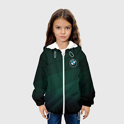 Куртка с капюшоном детская GREEN BMW, цвет: 3D-белый — фото 2