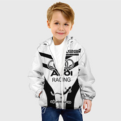 Куртка с капюшоном детская Audi Quattro, цвет: 3D-белый — фото 2