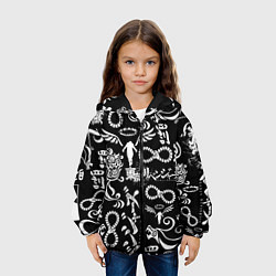 Куртка с капюшоном детская ТОКИЙСКИЕ МСТИТЕЛИ ЛОГОБОМБИНГ TOKYO REVENGERS LOG, цвет: 3D-черный — фото 2