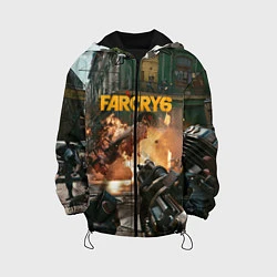 Куртка с капюшоном детская Far Cry 6 gameplay art, цвет: 3D-черный