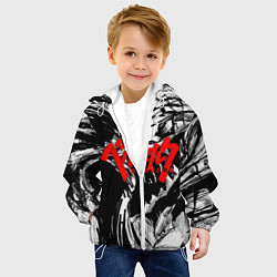 Куртка с капюшоном детская БЕРСЕРК РИСУНОК BERSERK, цвет: 3D-белый — фото 2