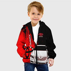 Куртка с капюшоном детская Camry Toyota glitch, цвет: 3D-черный — фото 2