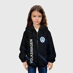 Куртка с капюшоном детская Volkswagen, sport, цвет: 3D-черный — фото 2