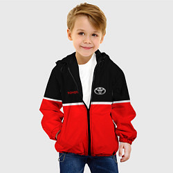 Куртка с капюшоном детская Toyota Два цвета, цвет: 3D-черный — фото 2