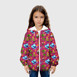 Куртка с капюшоном детская Brawl stars Pattern, цвет: 3D-белый — фото 2