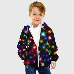 Куртка с капюшоном детская ПРАЗДНИЧНЫЕ ОГОНЬКИ, цвет: 3D-белый — фото 2