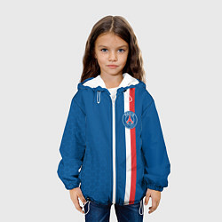 Куртка с капюшоном детская PSG SPORT STRIPES UNIFORM, цвет: 3D-белый — фото 2