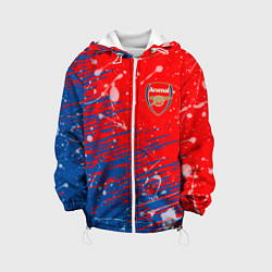 Куртка с капюшоном детская Arsenal: Фирменные цвета, цвет: 3D-белый
