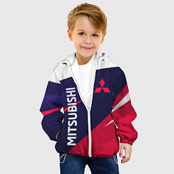 Куртка с капюшоном детская MITSUBISHI ТРИКОЛОР, цвет: 3D-белый — фото 2