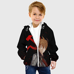 Куртка с капюшоном детская ТАРТАЛЬЯ СНЕЖНАЯ ЧЕРНЫЙ, цвет: 3D-белый — фото 2