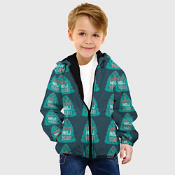 Куртка с капюшоном детская Ёлки-елки, цвет: 3D-черный — фото 2