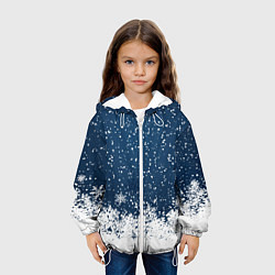 Куртка с капюшоном детская Snow, цвет: 3D-белый — фото 2