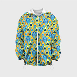 Куртка с капюшоном детская Зубастые Акулы, цвет: 3D-белый
