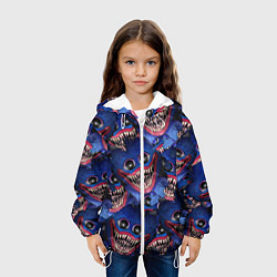 Куртка с капюшоном детская Huggy Wuggy: Pattern Face, цвет: 3D-белый — фото 2