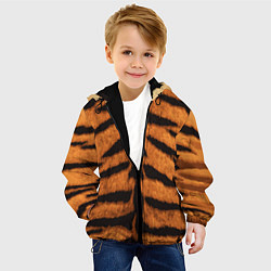 Куртка с капюшоном детская ТИГРИНАЯ ШКУРА, цвет: 3D-черный — фото 2