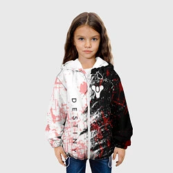 Куртка с капюшоном детская Destiny Кровавые пятна, цвет: 3D-белый — фото 2