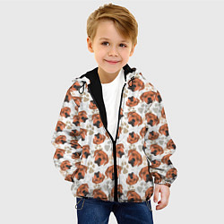 Куртка с капюшоном детская Собака Родезийский Риджбек, цвет: 3D-черный — фото 2