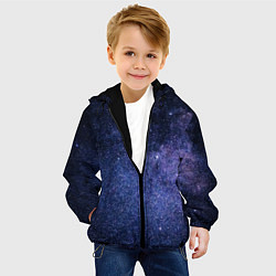 Куртка с капюшоном детская Night sky, цвет: 3D-черный — фото 2