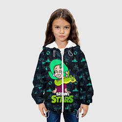 Куртка с капюшоном детская Лола рисунок, цвет: 3D-белый — фото 2