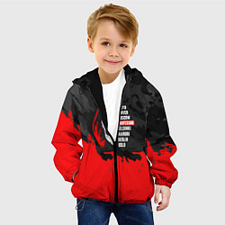 Куртка с капюшоном детская La Casa de Papel Professor, цвет: 3D-черный — фото 2