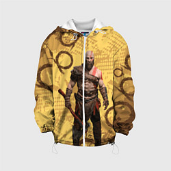 Куртка с капюшоном детская God of War Kratos Год оф Вар Кратос, цвет: 3D-белый
