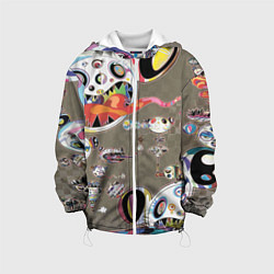Куртка с капюшоном детская Арт Монстров, цвет: 3D-белый