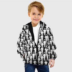 Куртка с капюшоном детская Хищные Рыбы, цвет: 3D-черный — фото 2