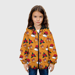 Куртка с капюшоном детская Новогоднее настроениe, цвет: 3D-черный — фото 2
