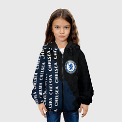 Куртка с капюшоном детская ЧЕЛСИ - Соты, цвет: 3D-черный — фото 2