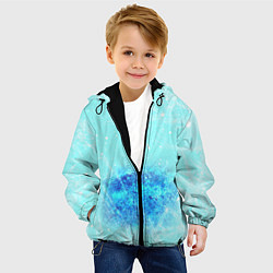 Куртка с капюшоном детская Под слоем льда, цвет: 3D-черный — фото 2