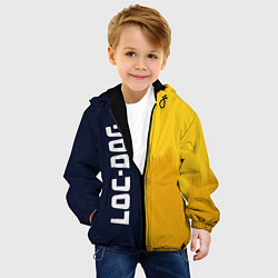 Куртка с капюшоном детская LOC-DOG - Краска, цвет: 3D-черный — фото 2