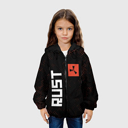 Куртка с капюшоном детская RUST - Гранж, цвет: 3D-черный — фото 2
