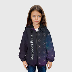 Куртка с капюшоном детская МЕРСЕДЕС Космос, цвет: 3D-черный — фото 2