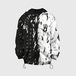 Куртка с капюшоном детская Death Stranding Black & White, цвет: 3D-черный