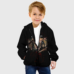 Куртка с капюшоном детская Code Vein - Вампиры, цвет: 3D-черный — фото 2