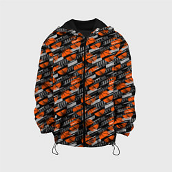 Куртка с капюшоном детская Баскетбол - Basketball, цвет: 3D-черный
