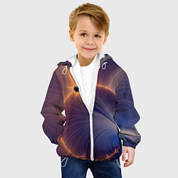 Куртка с капюшоном детская Black Hole Tribute design, цвет: 3D-белый — фото 2