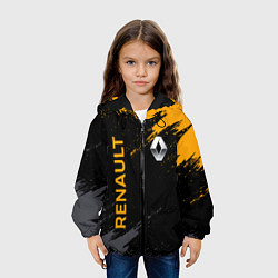 Куртка с капюшоном детская RENAULT БРЫЗГИ КРАСОК РЕНО, цвет: 3D-черный — фото 2