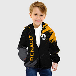 Куртка с капюшоном детская RENAULT БРЫЗГИ КРАСОК РЕНО, цвет: 3D-черный — фото 2