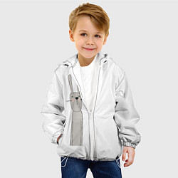 Куртка с капюшоном детская Заяц Морковец, цвет: 3D-белый — фото 2