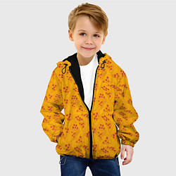 Куртка с капюшоном детская Пиццерия, цвет: 3D-черный — фото 2