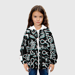 Куртка с капюшоном детская ТОКИЙСКИЕ МСТИТЕЛИ ГЛИТЧ, GLITCH, цвет: 3D-белый — фото 2
