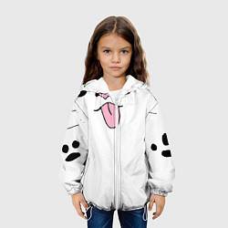 Куртка с капюшоном детская Лапы,усы,хвост, цвет: 3D-белый — фото 2