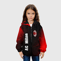 Куртка с капюшоном детская AC MILAN AC Milan Графика, цвет: 3D-черный — фото 2