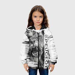 Куртка с капюшоном детская Peugeotlion, цвет: 3D-черный — фото 2