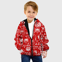 Куртка с капюшоном детская THE WITCHER LOGOBOMBING ЛОГОТИПЫ ВЕДЬМАКА, цвет: 3D-черный — фото 2