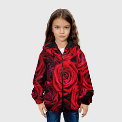 Куртка с капюшоном детская Вечернее вдохновение Любви, цвет: 3D-черный — фото 2