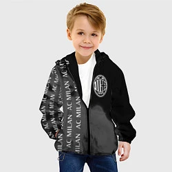 Куртка с капюшоном детская МИЛАН - Пламя, цвет: 3D-черный — фото 2