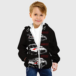 Куртка с капюшоном детская NISSAN 300 ZX 350Z 370Z JDM STYLE, цвет: 3D-белый — фото 2