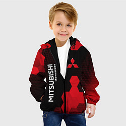 Куртка с капюшоном детская МИТСУБИСИ Autosport Графика, цвет: 3D-черный — фото 2